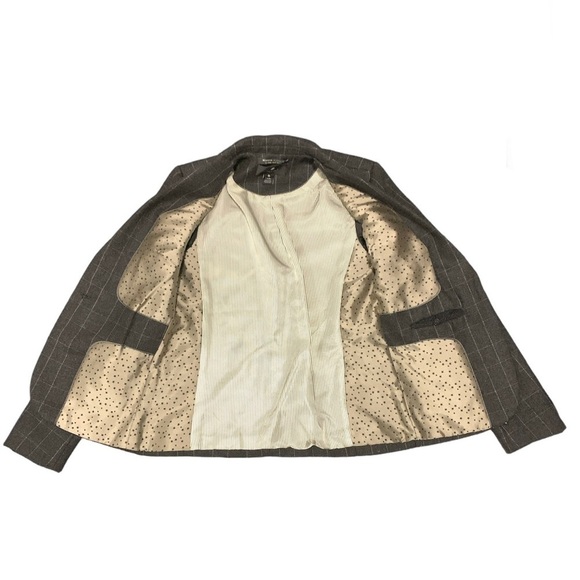 Maison Scotch Plaid Check Wool Equestrian Blazer - Picture 3 of 12